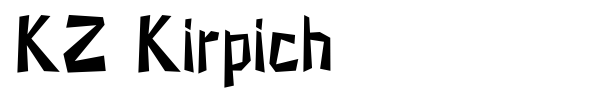 Шрифт KZ Kirpich