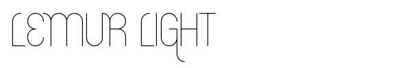 Шрифт Lemur Light