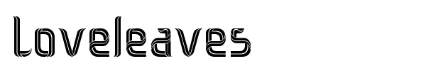 Шрифт Loveleaves