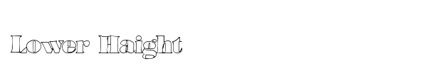 Шрифт Lower Haight