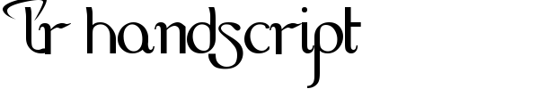 Шрифт LR HandScript