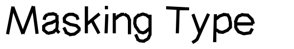 Шрифт Masking Type