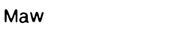 Шрифт Maw