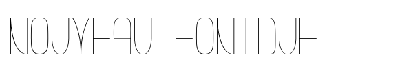 Шрифт Nouveau Fontdue