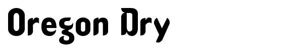 Шрифт Oregon Dry