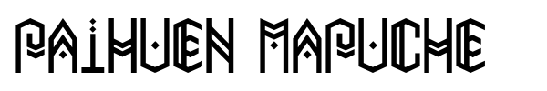 Шрифт Paihuen Mapuche