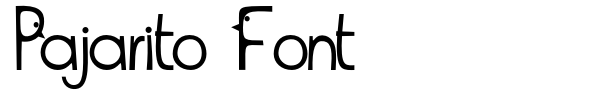 Шрифт Pajarito Font