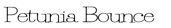 Шрифт Petunia Bounce