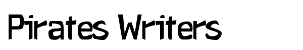 Шрифт Pirates Writers