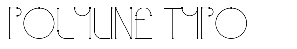 Шрифт Polyline Typo
