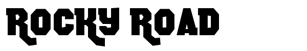 Шрифт Rocky Road