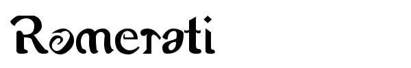 Шрифт Romerati