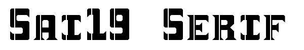 Sai19 Serif font preview