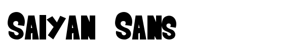 Шрифт Saiyan Sans