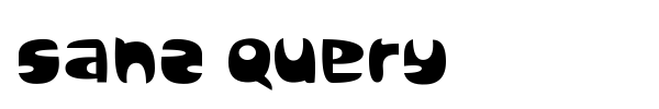 Шрифт Sanz Query