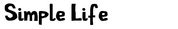 Шрифт Simple Life