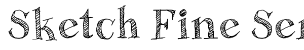 Шрифт Sketch Fine Serif
