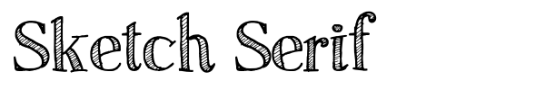 Sketch Serif font preview
