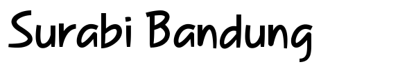 Шрифт Surabi Bandung