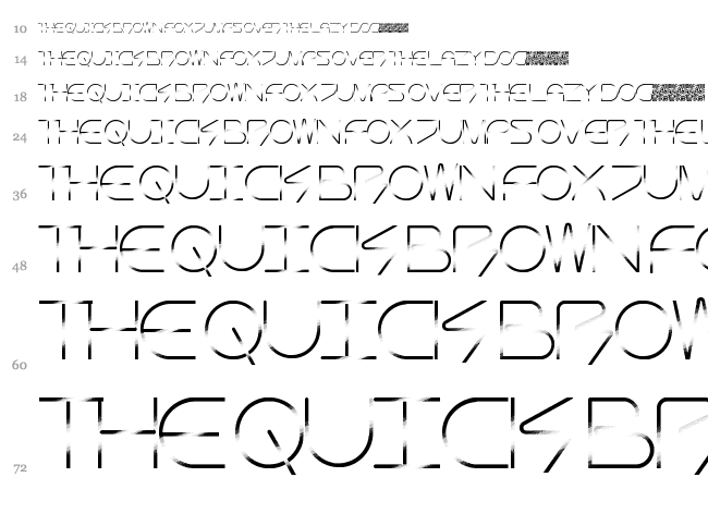 Technocracy font waterfall