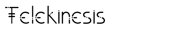 Telekinesis font preview