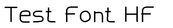 Шрифт Test Font HF