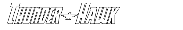 Шрифт Thunder-Hawk