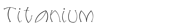 Шрифт Titanium