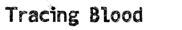 Шрифт Tracing Blood