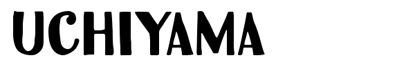 Шрифт Uchiyama