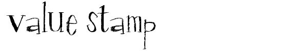 Шрифт Value Stamp