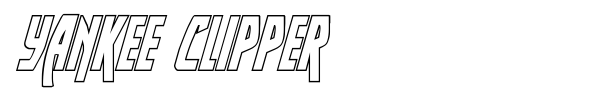 Шрифт Yankee Clipper