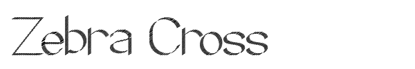 Шрифт Zebra Cross