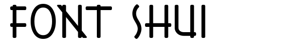Шрифт Font Shui
