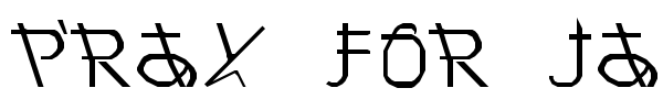 Шрифт Pray for Japan