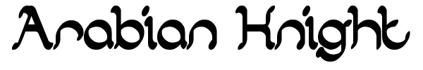 Шрифт Arabian Knight