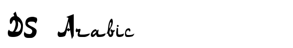 Шрифт DS Arabic