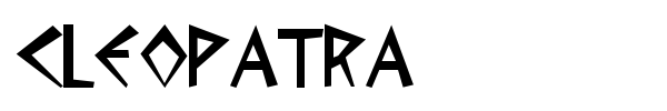 Шрифт Cleopatra