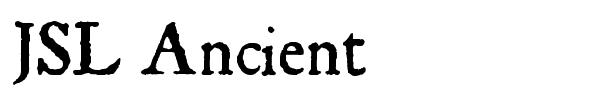 Шрифт JSL Ancient