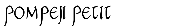 Шрифт Pompeji Petit