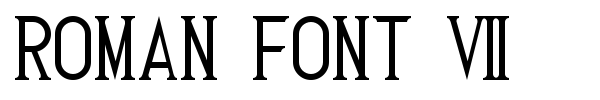 Шрифт Roman Font 7