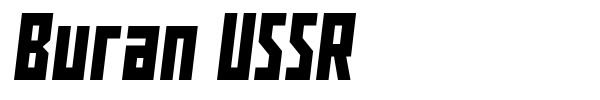 Шрифт Buran USSR