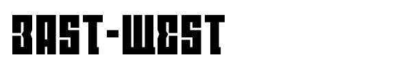 East-West font preview