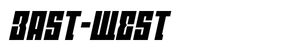 East-West font preview