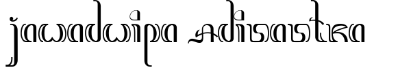 Шрифт Jawadwipa Adisastra