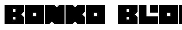 Bonko Bloks font preview