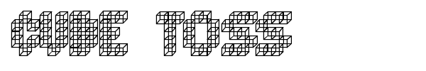 Шрифт Cube Toss