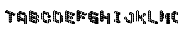 Шрифт Demon Cubic Block Font