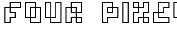 Шрифт Four Pixel Caps