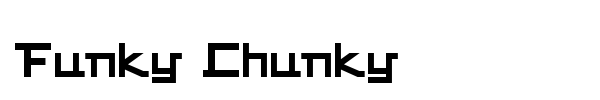 Шрифт Funky Chunky